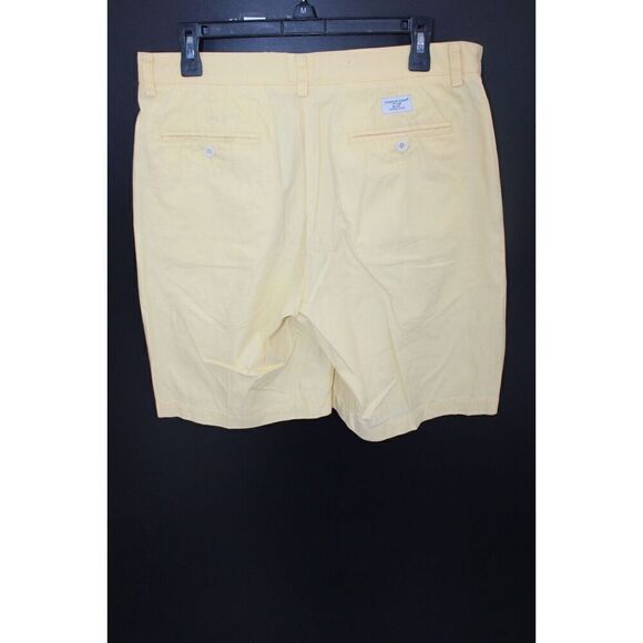 Vineyard Vines Club Shorts Mens Size 33 Yellow Solid 9" Inseam Casual Chino - Picture 5 of 8